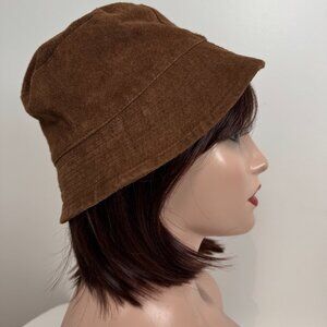 Vintage Suede Bucket Hat - Size XS